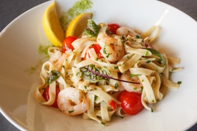 Tagliatelle z krewetkami - Restauracja Warszawa Śródmieście